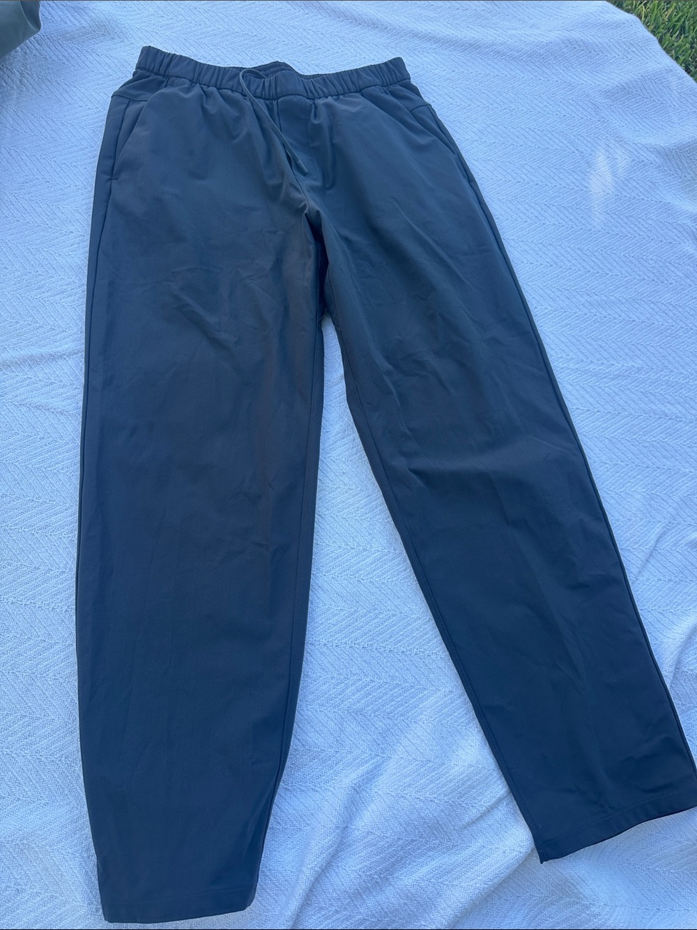 Men's Casual Elastic-Waist Pants - Black